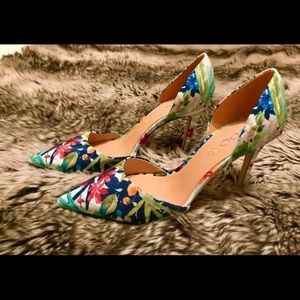 NWOT Aldo floral print pointy toe pumps